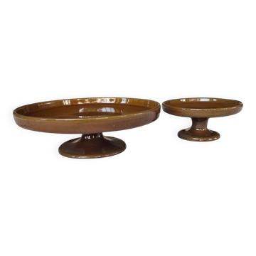 Jacques (1926-2008) and Dani Ruelland (1933-2010), a pair of footed bowls in glazed ceramic.