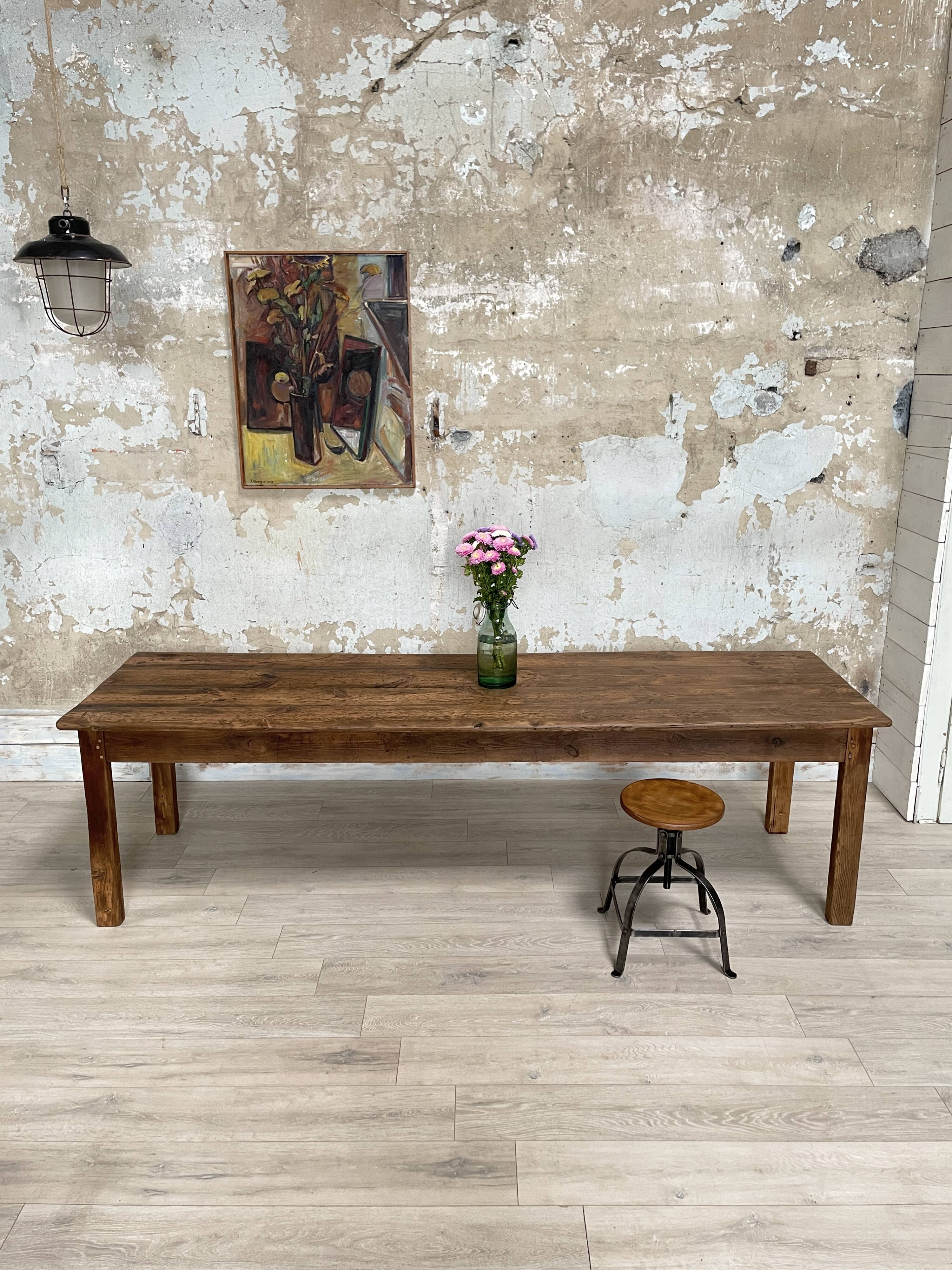 Vintage solid fir farm table.