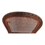 Set of six louis xvi style caned chairs