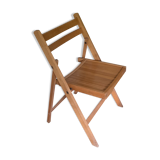 Chaise pliante en hêtre année 60