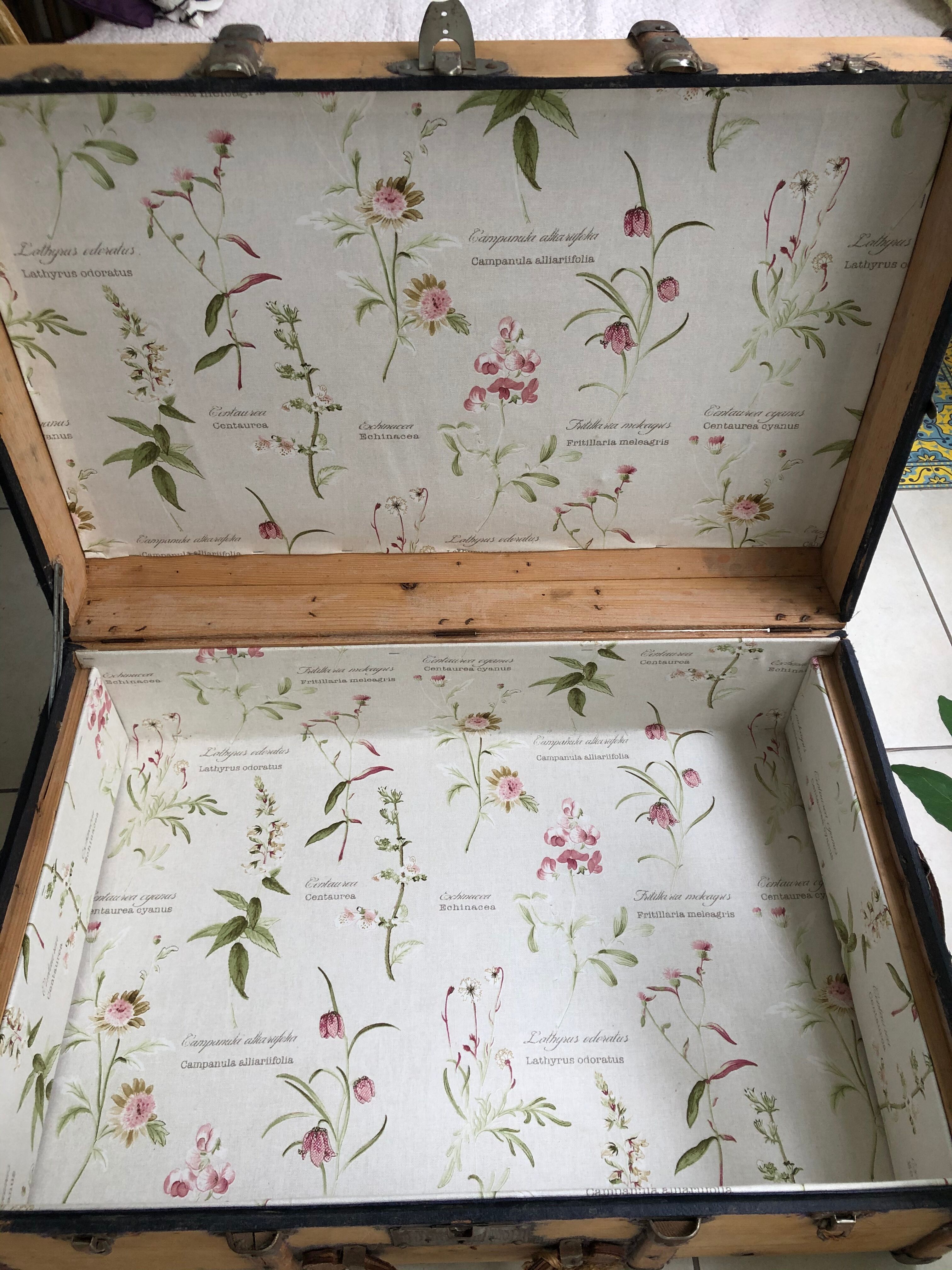 Renovated old travel trunk
