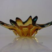 Sommerso Murano Glass Bowl, Italy, 1960s