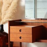 Wrighton Teak Dressing Table - Vintage 1960s - Hexagonal Base