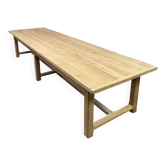 Solid oak farmhouse table