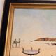 Oil Painting Canvas Solar Table After Salvador Dali Mid Century