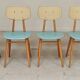 Lot de 4 chaises bois TON Bystrice ( Thonet ) bleu clair , lot 2