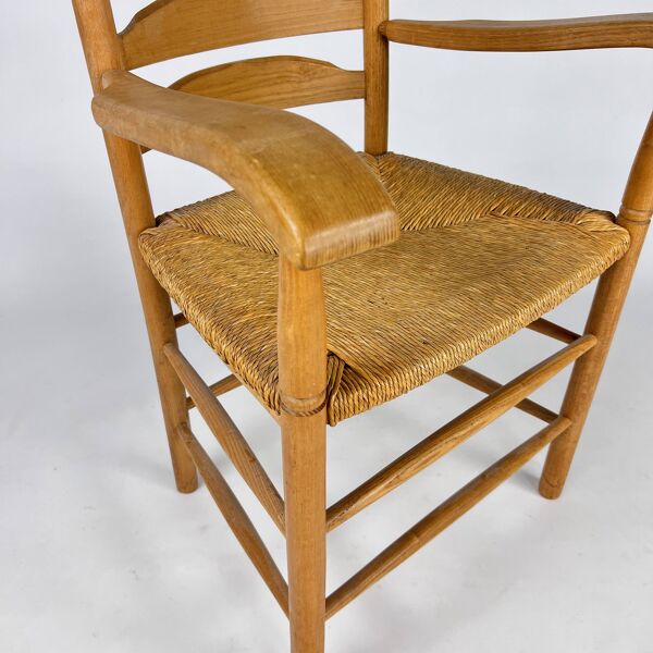 Chaise de cuisine vintage en chêne, Pays-Bas, 1960s