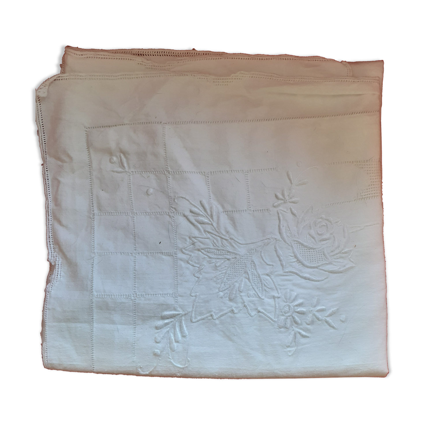 Embroidered pillowcase