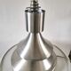 Pied de lampe en aluminium design années 70