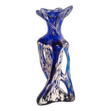 Jarrón de cristal de Murano. Italia, 1970s.