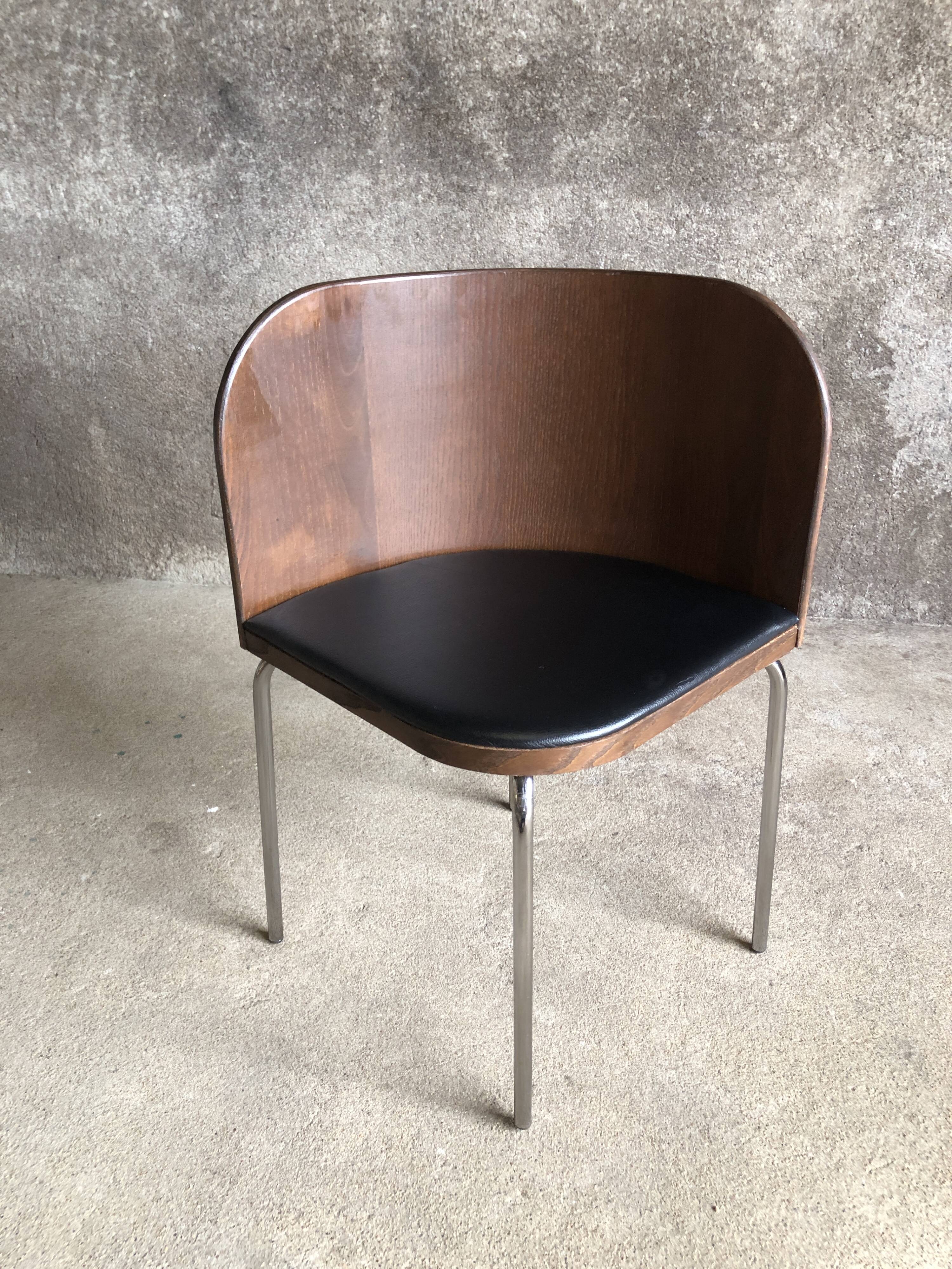 Fusion table and four chair set, vintage Ikea, 1990