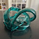 glass ribbon candle holder