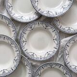 10 deep ironware plates “Balzac” Choisy le Roi