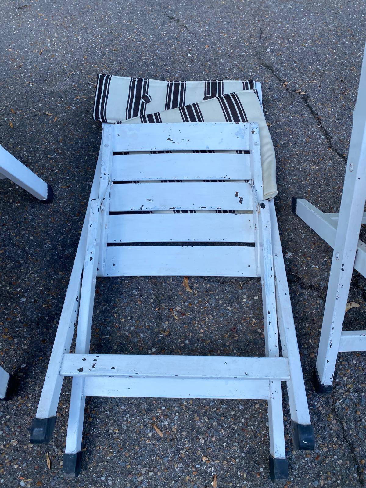 Vintage garden furniture set EMU Italy - 2 armchairs + 2 folding chairs