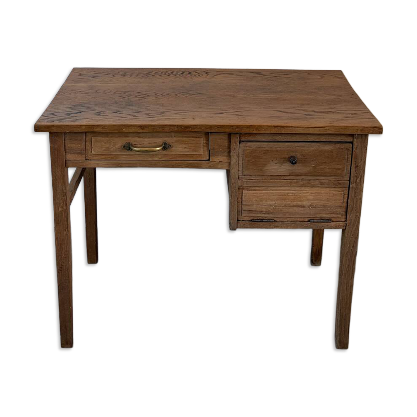 Charmant petit bureau vintage en chêne