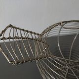 Vintage duck-shaped metal egg basket in very good condition