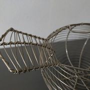Vintage duck shaped metal egg basket in very good condition