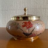 Cloisonné enamel candy box 70s