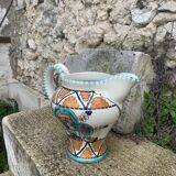 Glazed ceramic jug pottery Orvieto made in italy vintage