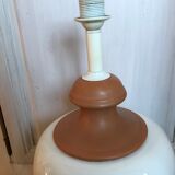 Lampe  en céramique bicolore vintage