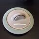 Old mint green sugar bowl from Moulin des Loups, model "Gondé", in good condition.