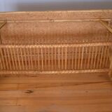 Rectangular rattan coffee table