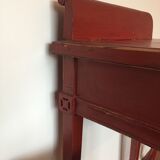 Asian style red pull-out tables