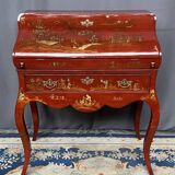 Antique Chinese secretary desk. Hand-painted.