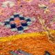 New M'rirt Berber rug in pink and orange wool – 150 × 200 cm