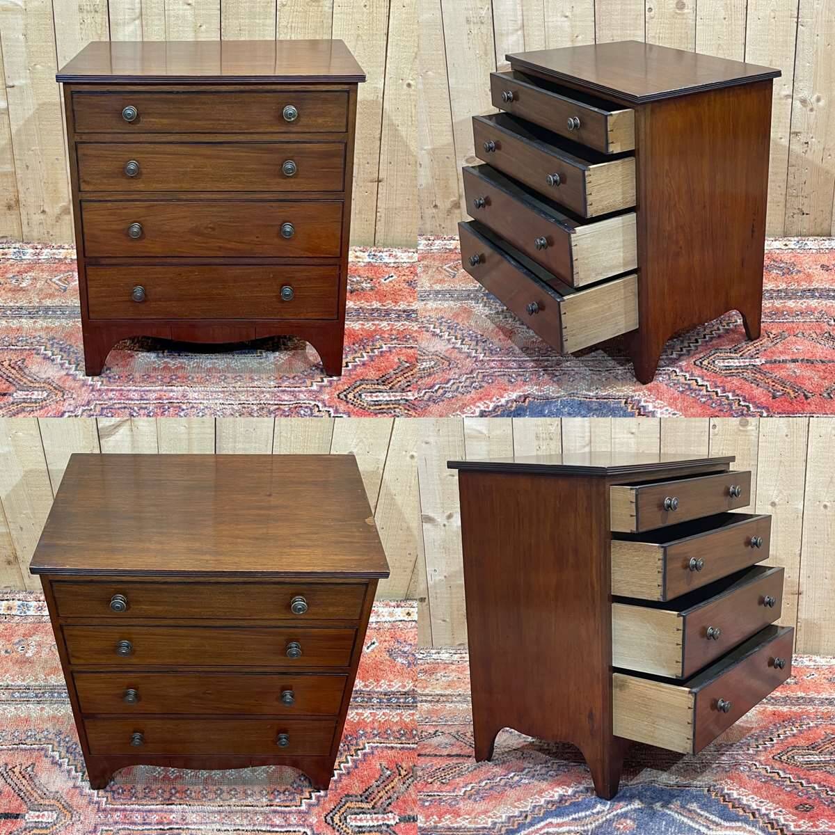 1930s English mahogany chest of drawers