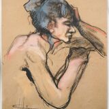 Expressionniste allemand - Suiveur - Esquisse de vie d'une dame