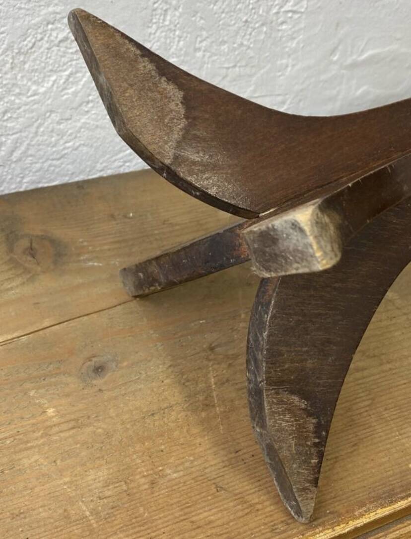Vintage wooden pedestal table