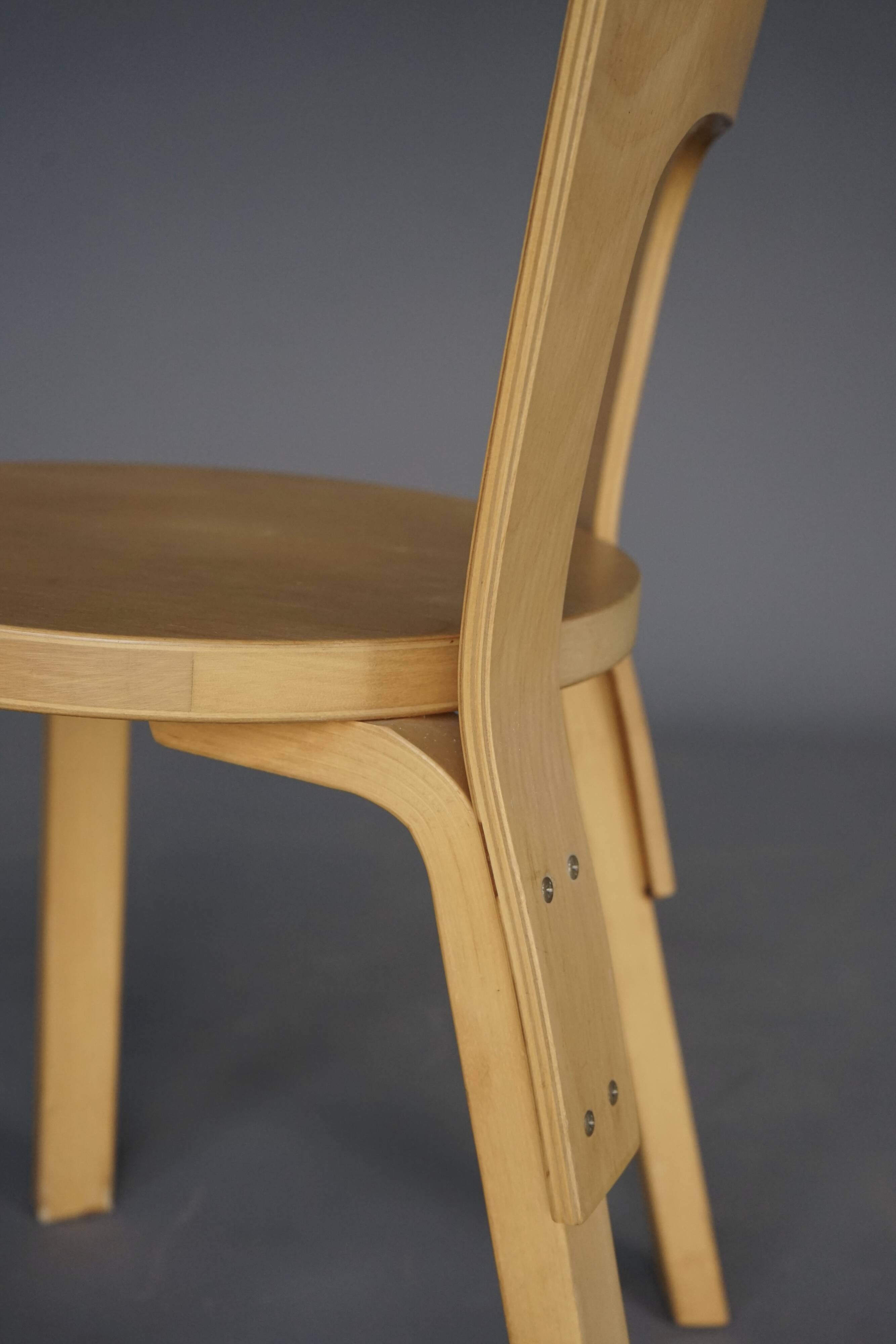Model 66 chair by Alvar Aalto for Artek, 1980's