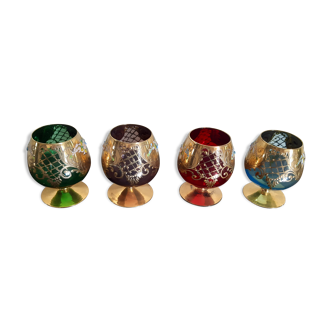 Murano cognac glasses