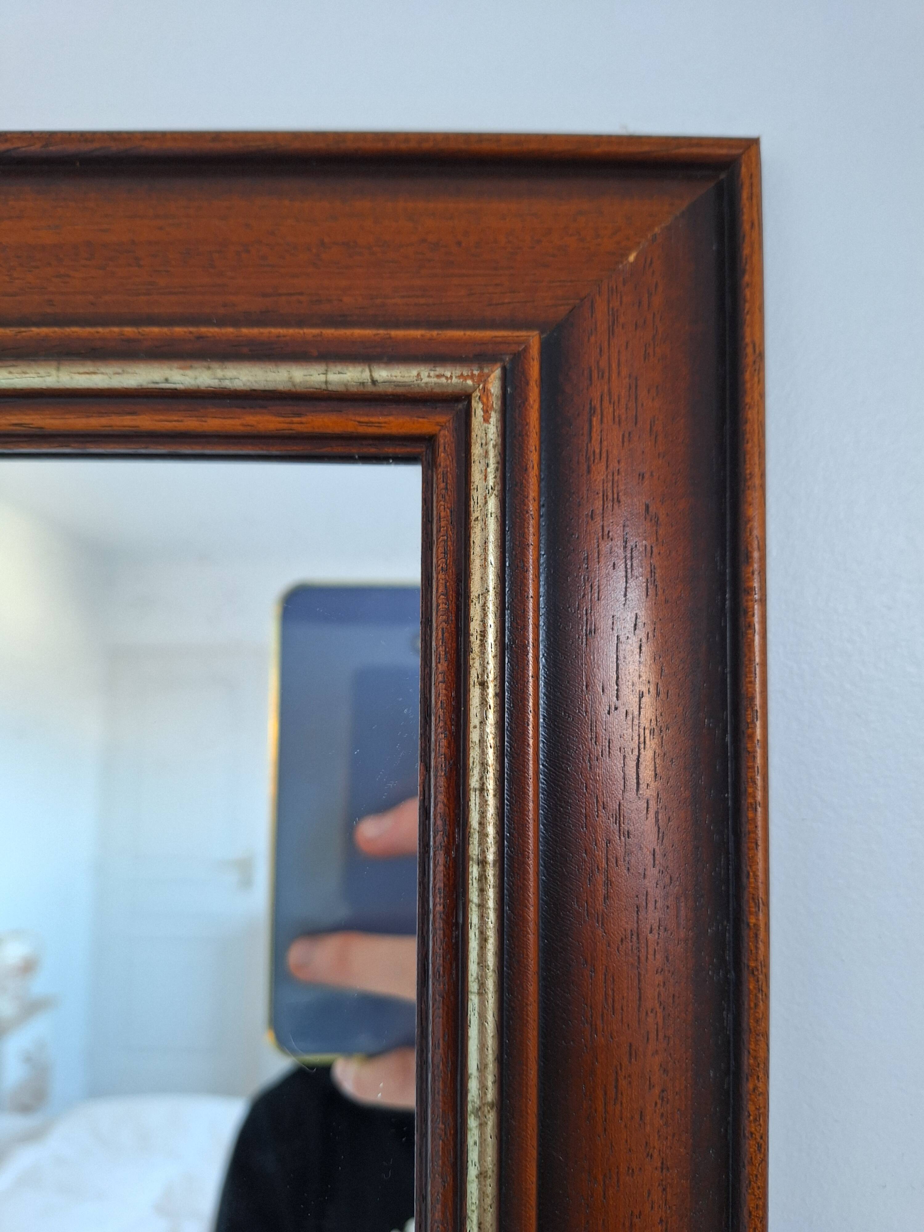 Vintage wooden mirror