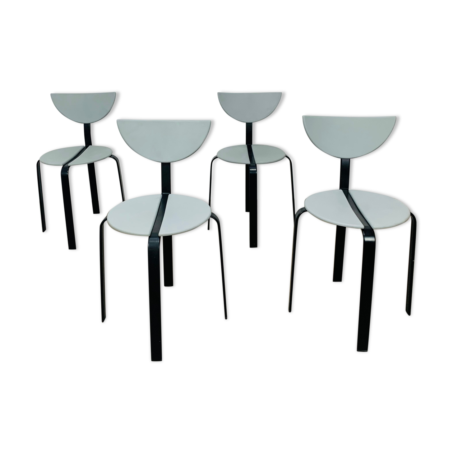 4 chairs Niels Gammelgaard and Lars Mathiasen for Bent Krogh, 1980, postmodern style