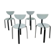 4 chairs Niels Gammelgaard and Lars Mathiasen for Bent Krogh, 1980, postmodern style
