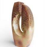 Midcentury Ceramic Vase Sculpture by Roberto Rigon for Bertoncello, Italy, 1960s