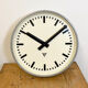 Large Grey Industrial Wall Clock from Pragotron, 1960s