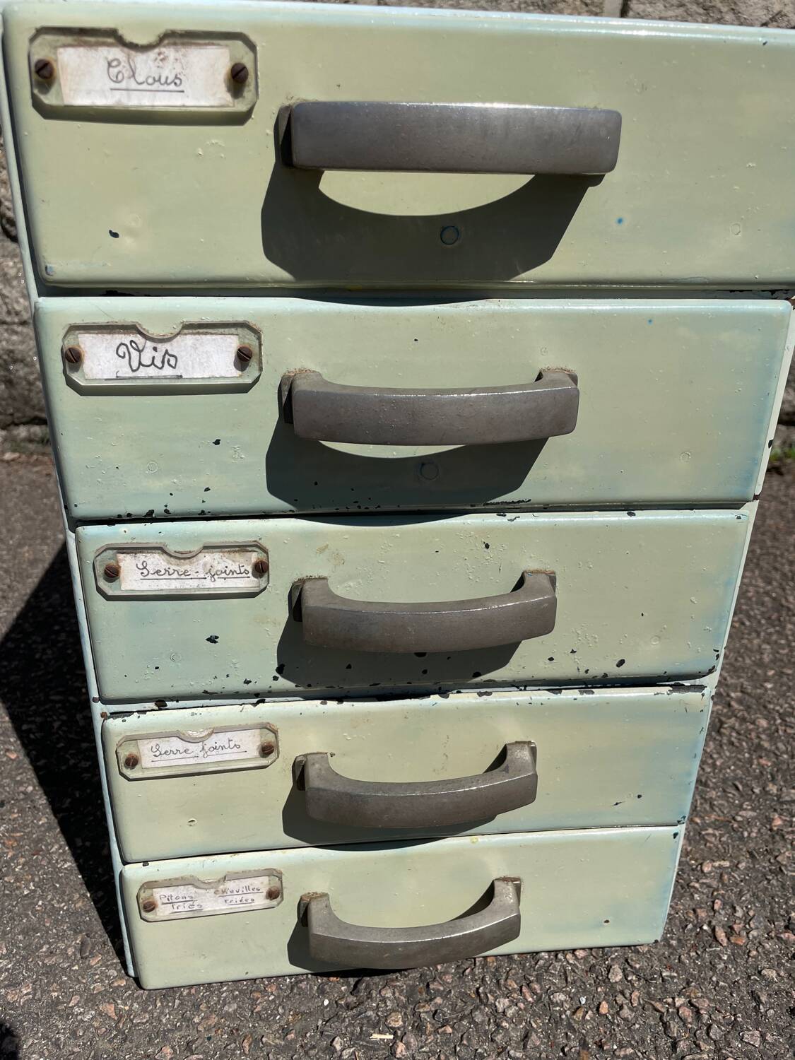 Vintage Metal Drawer Unit