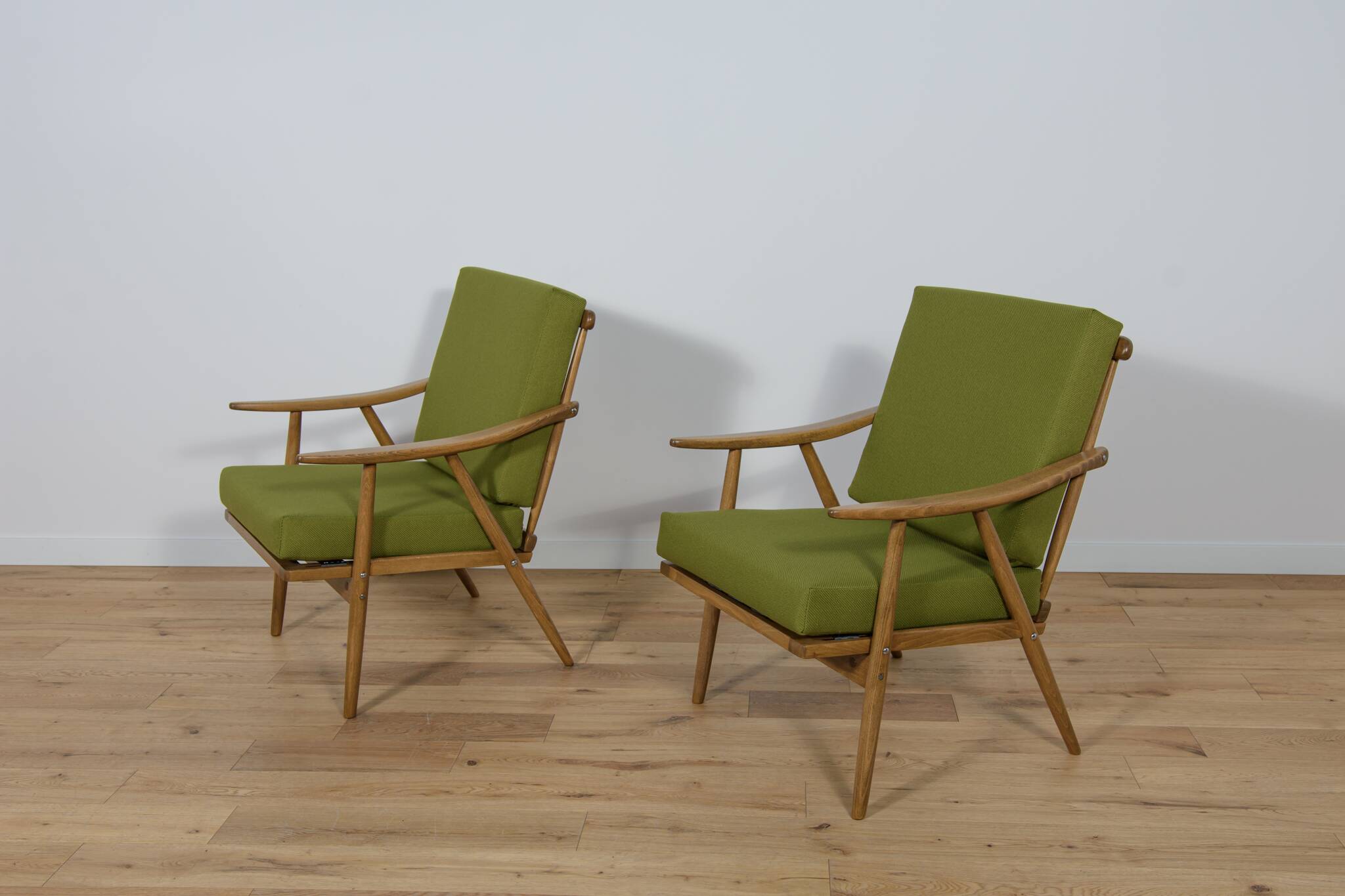 Fauteuils Mid-Century de Ton, 1960s, Set de 2