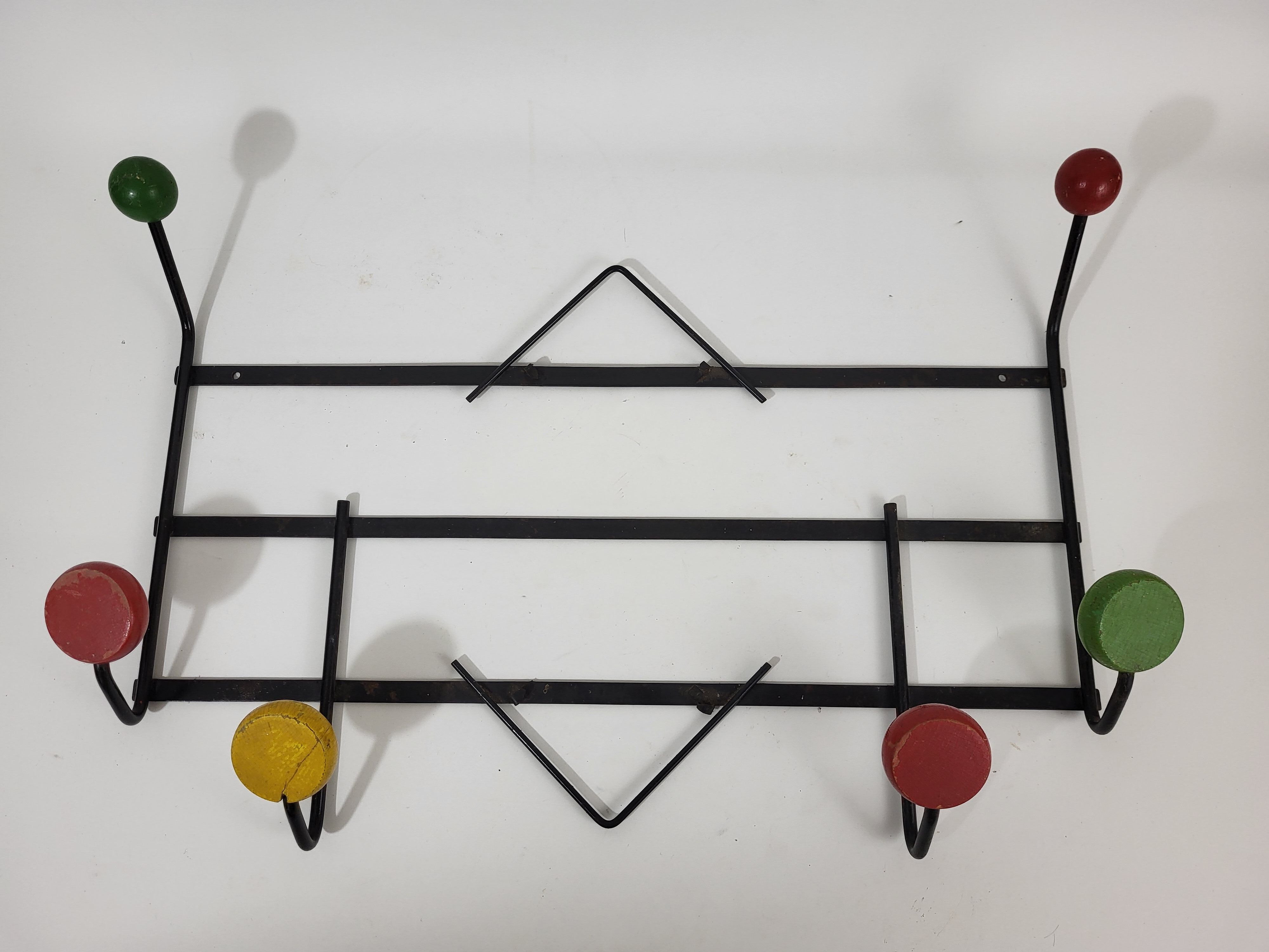 Coat rack balls vintage colors 50-60
