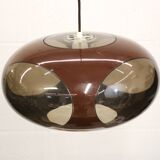 Space age bug eye ufo lamp *** Massive Belgium *** chocolat brown colour **