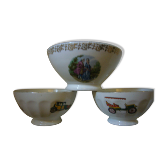 Lot of 3 50s bowls