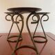 Set of 3 wrought iron candle holders