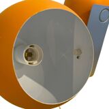 Pair of Space Age eyeball orange lamps by Massive Belgium