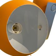 Pair of Space Age orange eyeball lamps by Massive Belgium