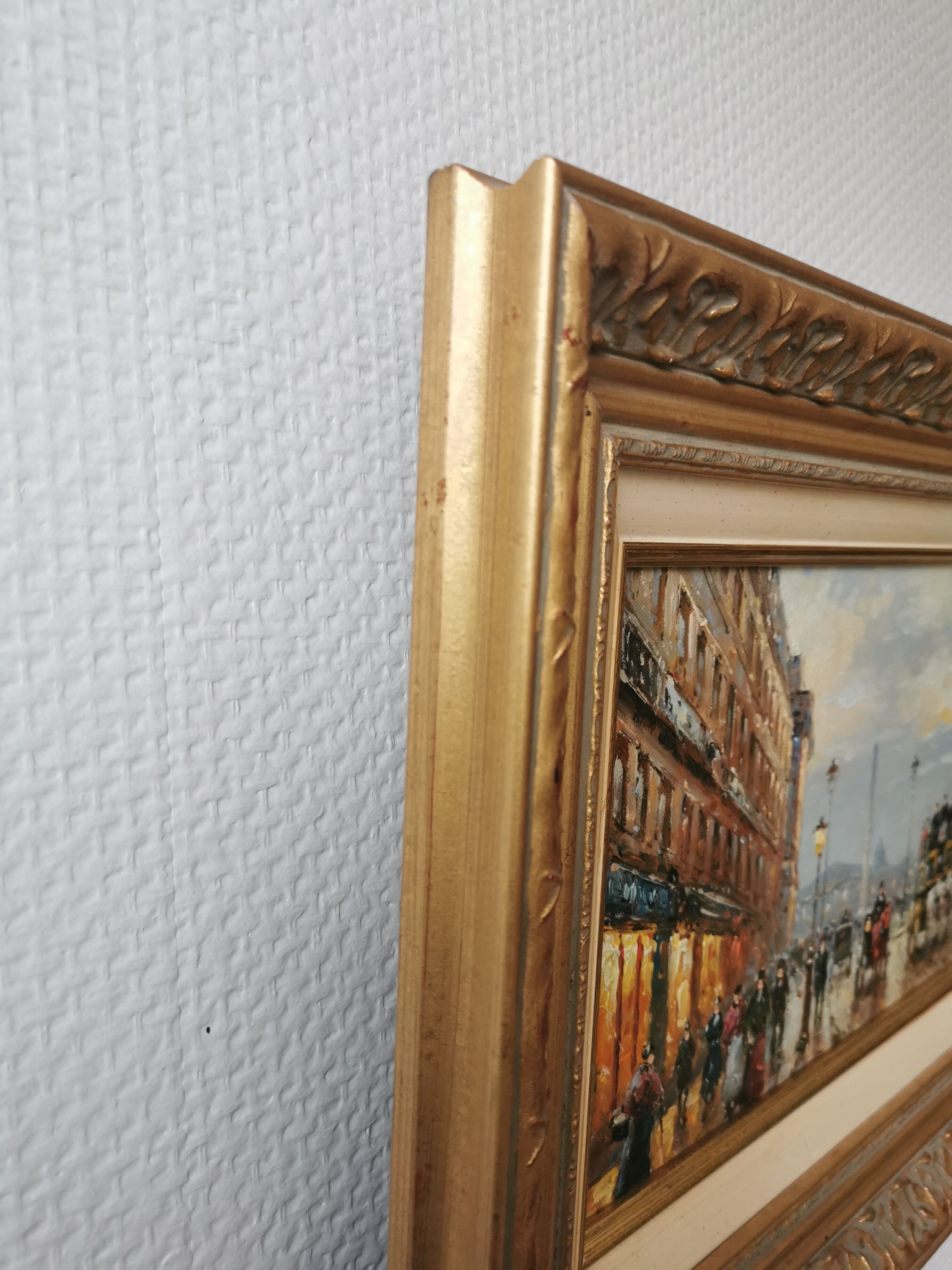 Walter SITA Oil on canvas Paris place de la concorde