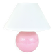 Pastel pink polka dot spherical table lamp, ceramic, brass, Studio Paf Milano, 1970.