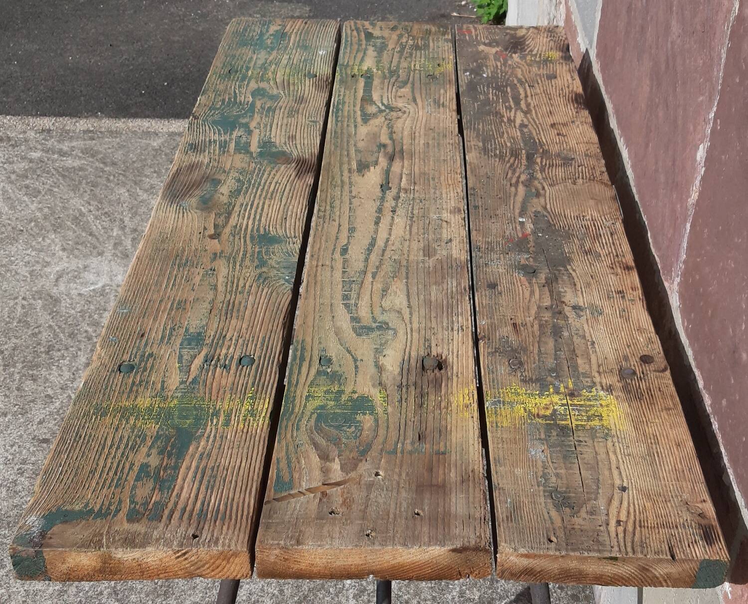 Folding workshop table